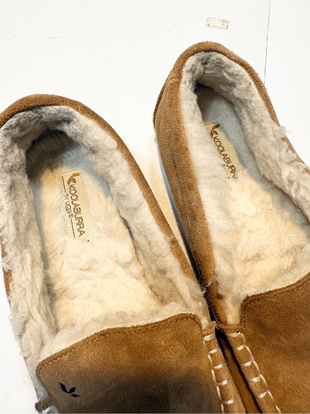 Koolaburra by UGG Lezly slippers featuring a chestnut suede upper and plush faux - Picture 8 of 11